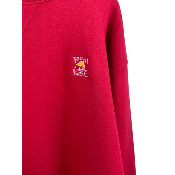 Vintage Ahead Authentics Salty Dog Cafe Mens Red Crewneck Sweatshirt XL - Picture 3 of 9